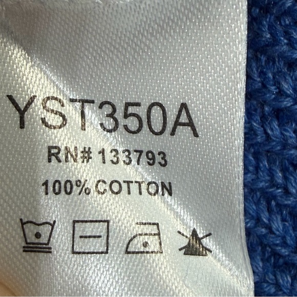 P.O.L. Color Block Exposed Seam Contrast V-Neck Lantern Sleeve Cotton Sweater L - Picture 6 of 8